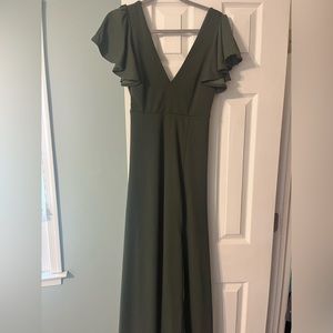 Birdy Grey Olive Hannah Crepe Dress